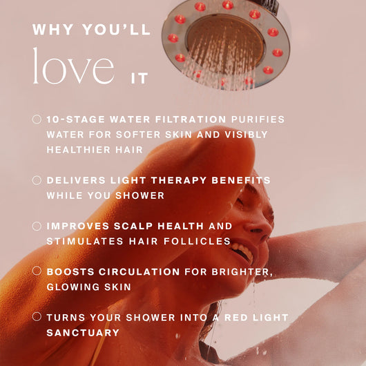 Red Light Showerhead Filter